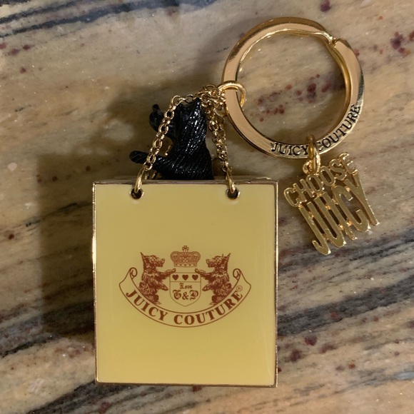 Juicy Couture Accessories - NWOT Juicy Couture Little Brown Bag Key Chain